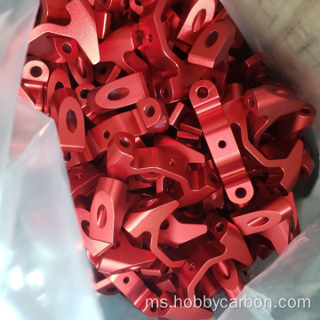 20mm aluminium bulat karbon serat tiub pengapit